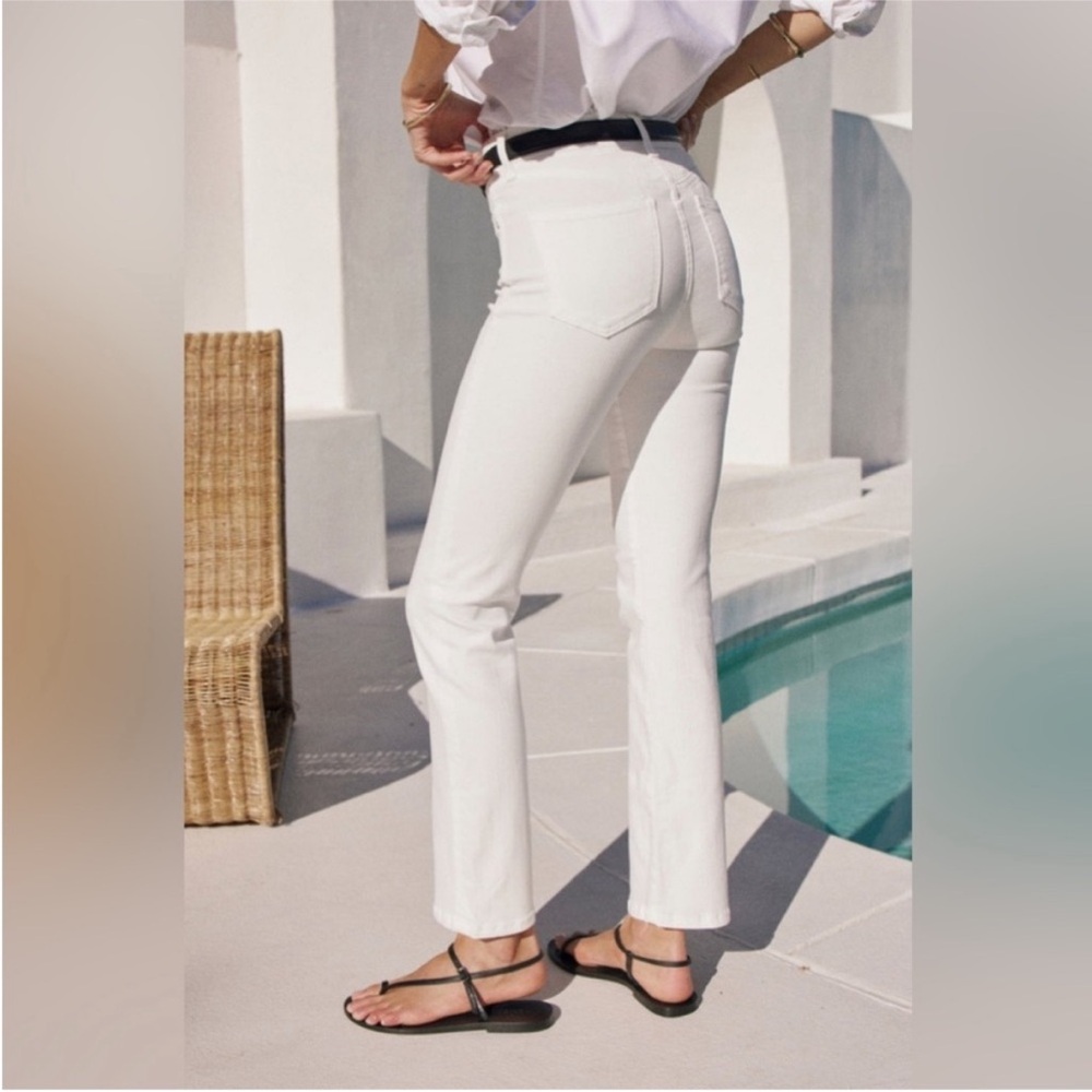 AYR The Pop Jeans White Raw Hem (size 25)